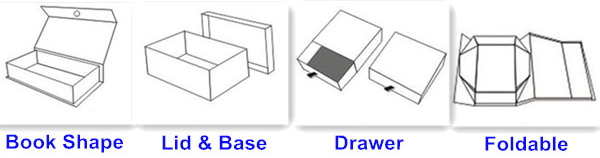 Fancy OEM logo black rigid cardboard drawer paper gift box packaging sliding paper box packaging