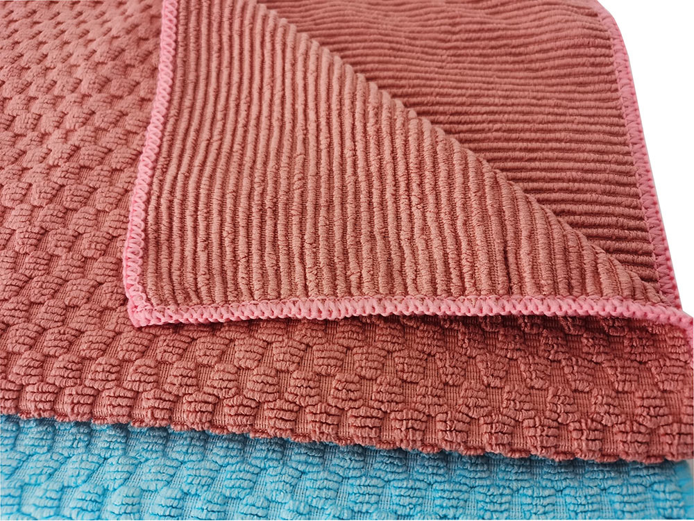40x40 Cm Jacquard Car Polish Rags Wash High Quality Microfiber Towels For Cars