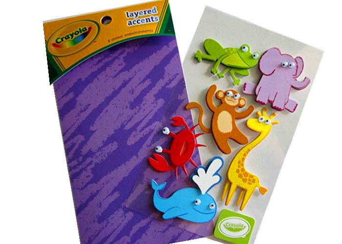 3D Embellishments - Animals Layered 12*7cm Custom Paper Stickers