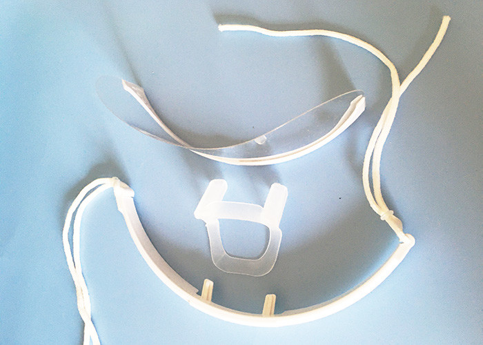Anti Splash Half Face Nose And Mouth Shield Visor For Food Handling Protective
