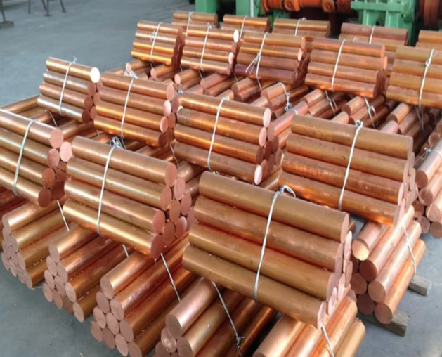 Bronze Round Copper Steel Bar 99.99% Decoration Construction Industry