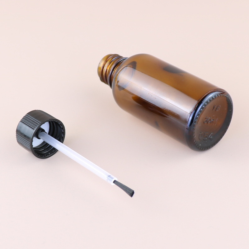 Stock Amber Glass Bottle for Essential Oil and Nail Polish 5ml10ml15ml20ml 30ml 50ml 100ml Surface Printing Screen Printing
