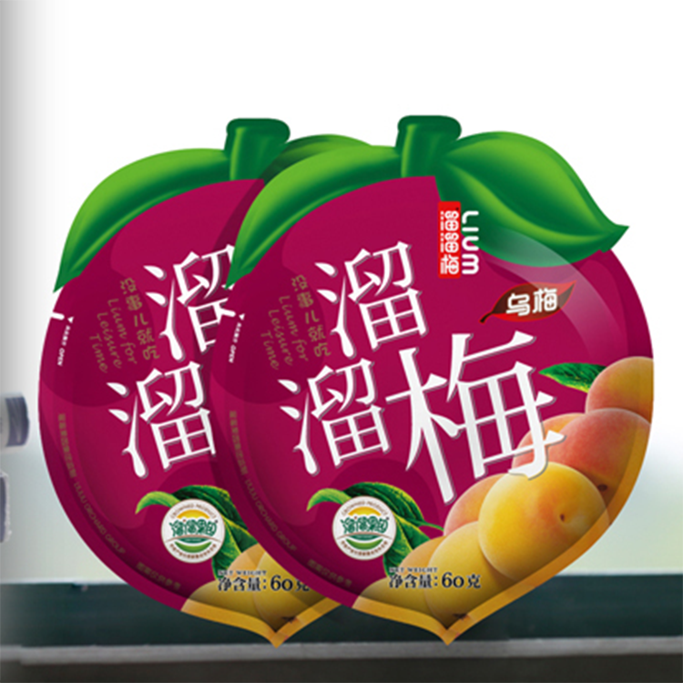 Custom Special Shape Packing Bag For Preserved Fruit/Dried Fruit/Candy