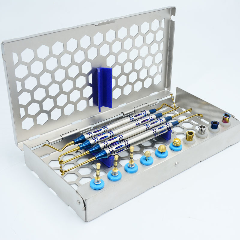 Portable Silver Dental Implant Tools Implant Drill Kit For Sinus Lifting