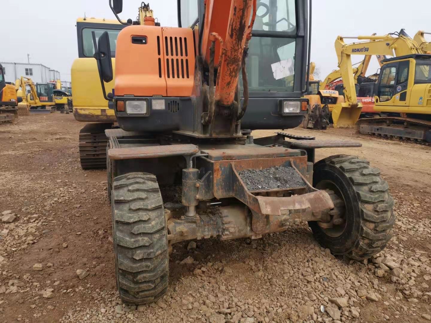 Second Hand DX60W 6T 0.175m3 Doosan Wheeled Excavator