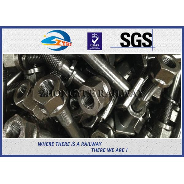 10.9 Grade Square Head Bolts For Railway Fastening System Black Oiled Colors