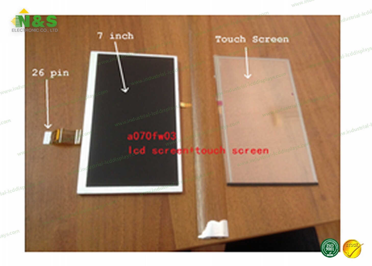 Transmissive 7 AUO LCD Panel RGB 480 × 234 A070FW03 V4 For Industrial Control