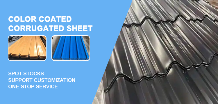 Material PPGI Corrugated Steel Roofing Sheets Width 600-1500m Cutting Sheets and Assurance