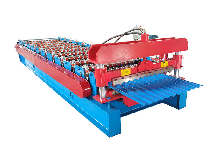 Aluminium Corrugated Sheet Roll Forming Machine High Speed