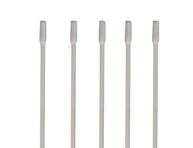 3 Inch Slim Paper Handle Cleanroom Consumables Lint Free Cotton Swabs