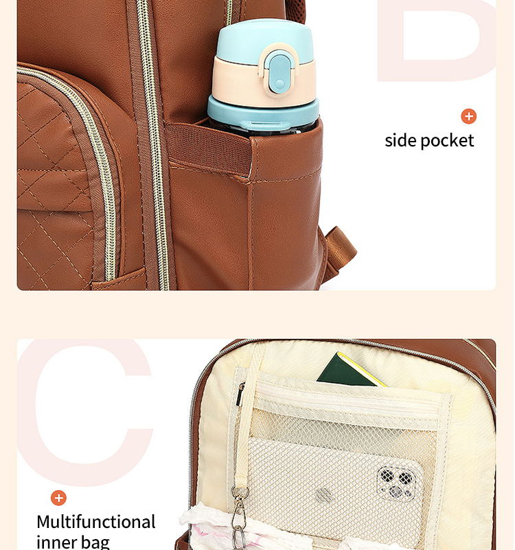 Factory Baby Diaper Bag Multi Function High Capacity Mummy Bag Changing Bag