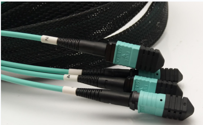 MPO To Sc/APC Fiber Optic Patchcord Cable With Pulling Eye And Socket