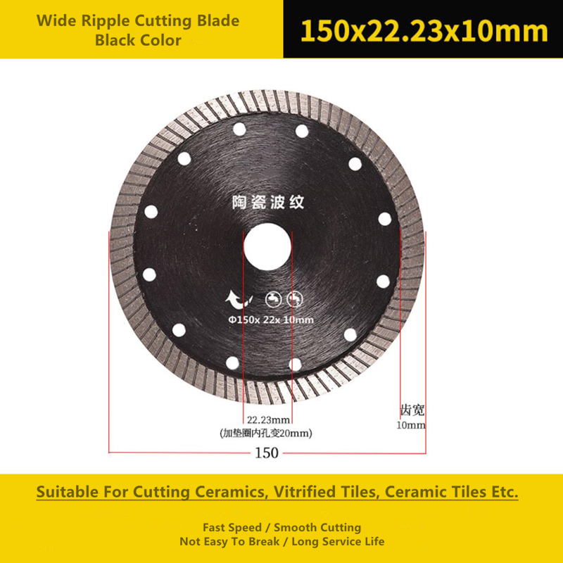 Circular Blue 5 Inch Diamond Cutting Disc Metal Sintered