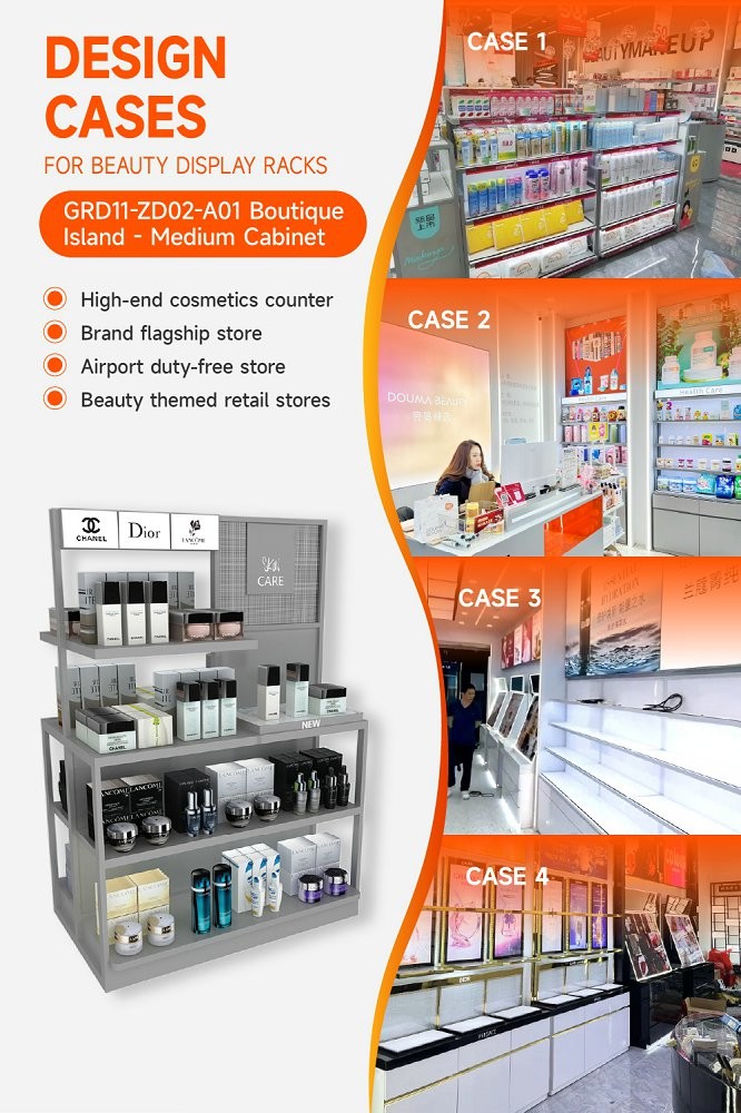 GDR11-ZD02-A01 Fashion Exhibition Display with LED Light Strips and Acrylic Panels for Retail Stores