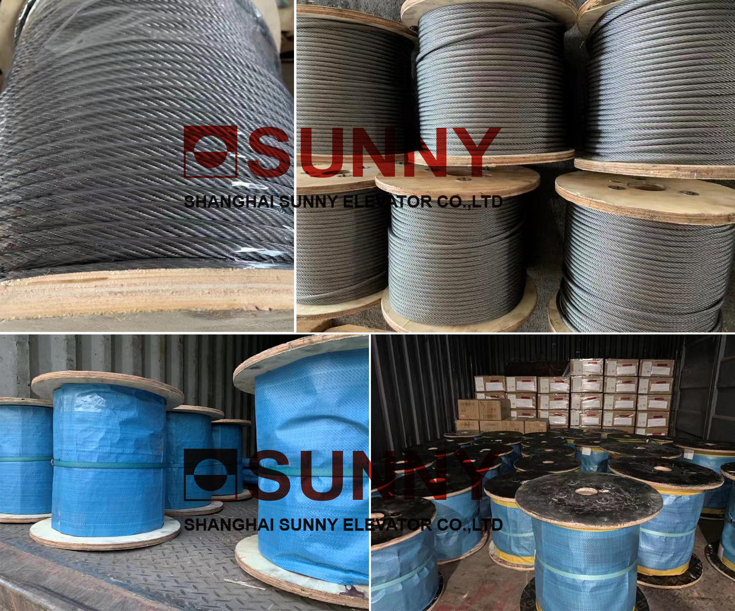 Right Hand Regular Lay Wire Ropes With Steel Core / Mixed Core for Elevator Parts