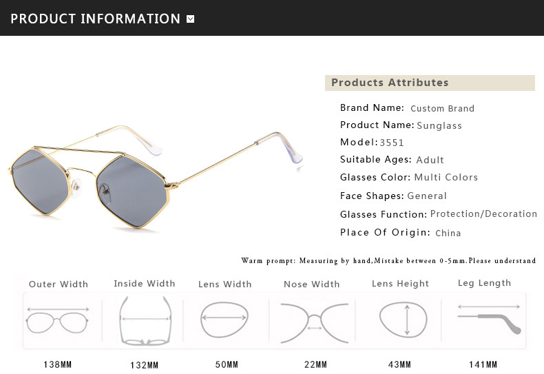 Diamond Women Men Retro Outdoor Metal Frame Sunglasses UV400