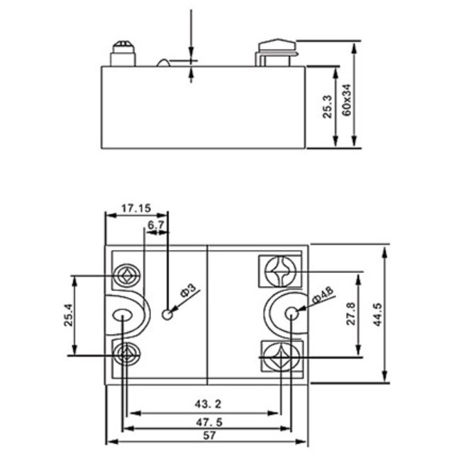 Factory Supply Control Voltage 3-32V Single Phase Solid State Relay 80DA SSR Relay