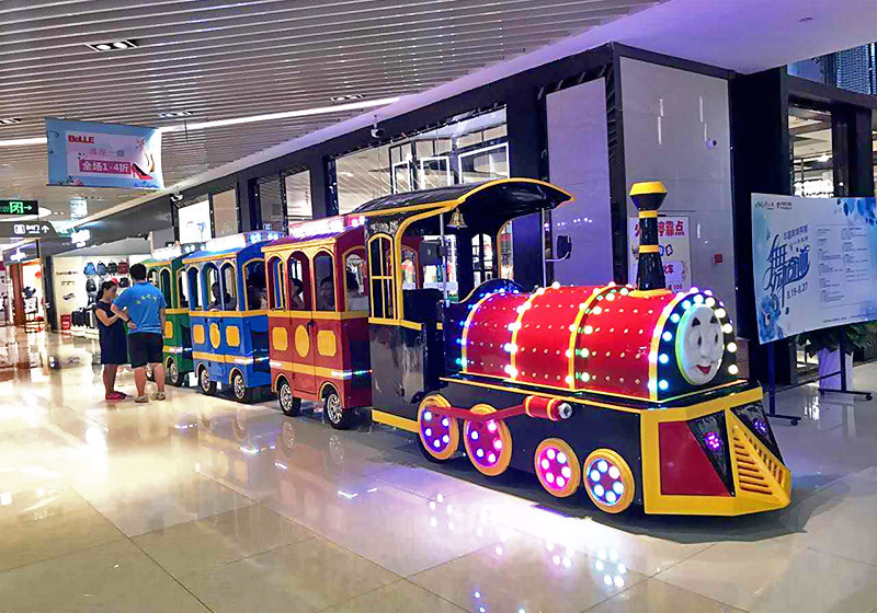 Sightseeing Amusement Park Electric Trains 12KW Power In Children'S Play Area