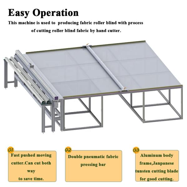 Drapery Blind Fabric Cutting Machine Manual Roller Blind Fabric Roll