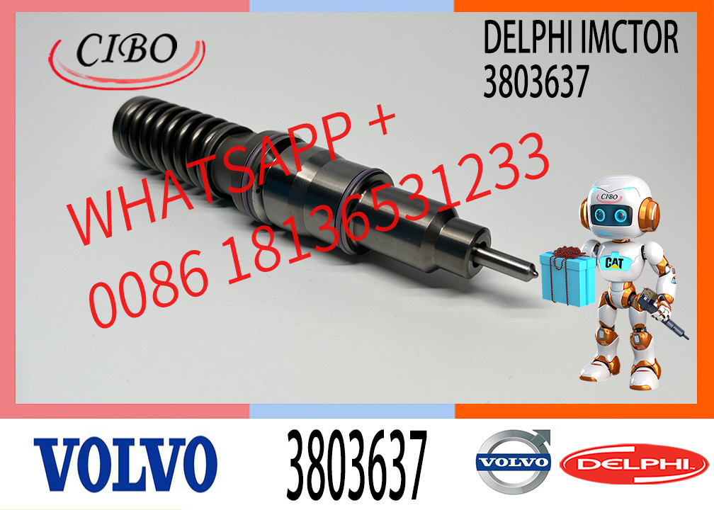 Fuel Injector 3803637 20430583 3829087 For VOL-VO EC460B EC360B Truck FH12 Penta