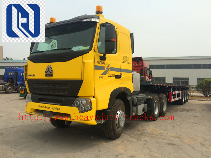 8x4 50 Ton Heavy Cargo Trucks , SINOTRUK Heavy Duty Cargo Truck