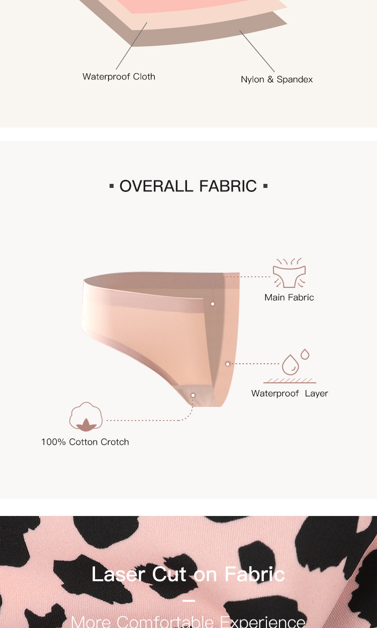 Anti-Bacterial Leak Proof Period Underwear Ladies Seamless Summer Breathable Panties