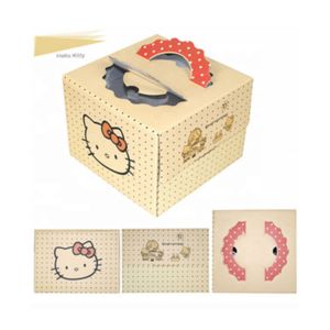 Cake Custom Cardboard Display Boxes Recycled Materials With Window