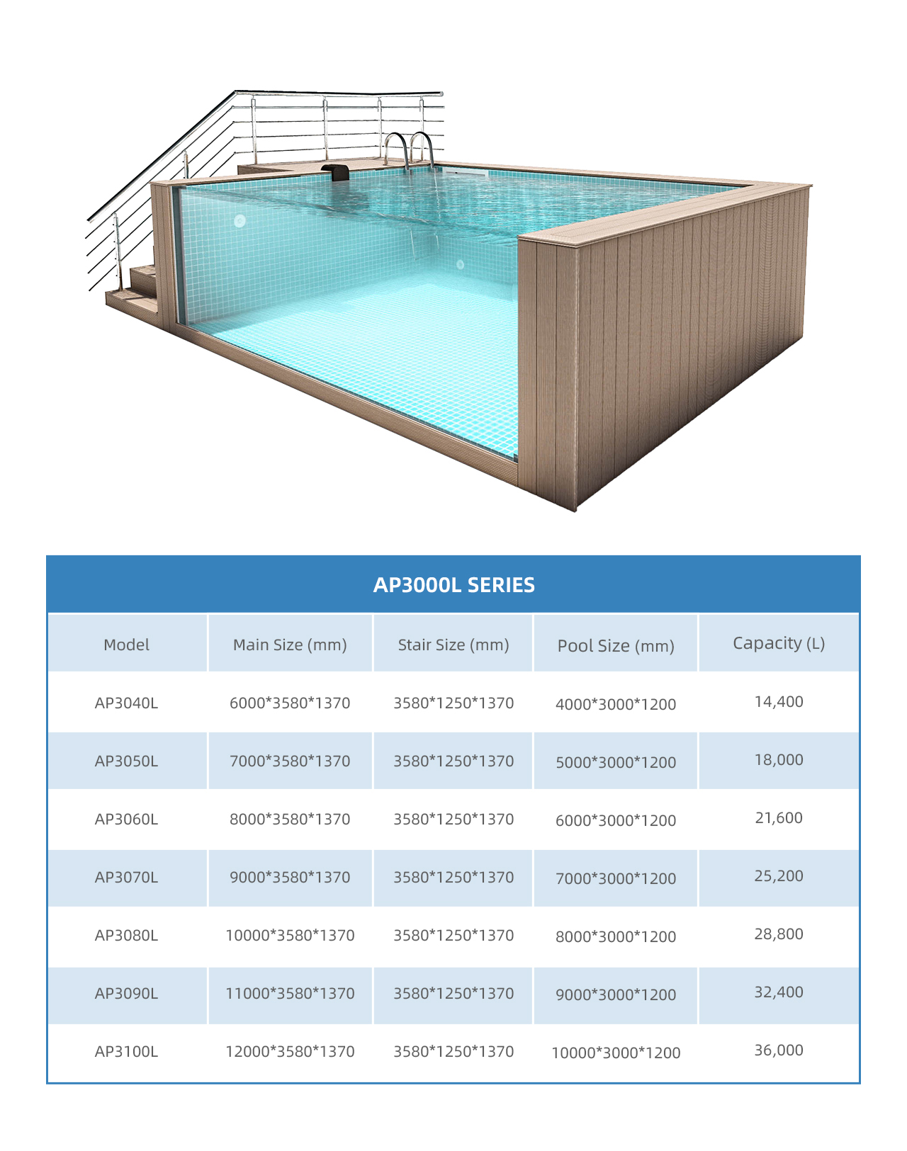 Hotel Pool AUPOOL Endless Infinity Transparent Acrylic Glass Modular Swimming Pool 30