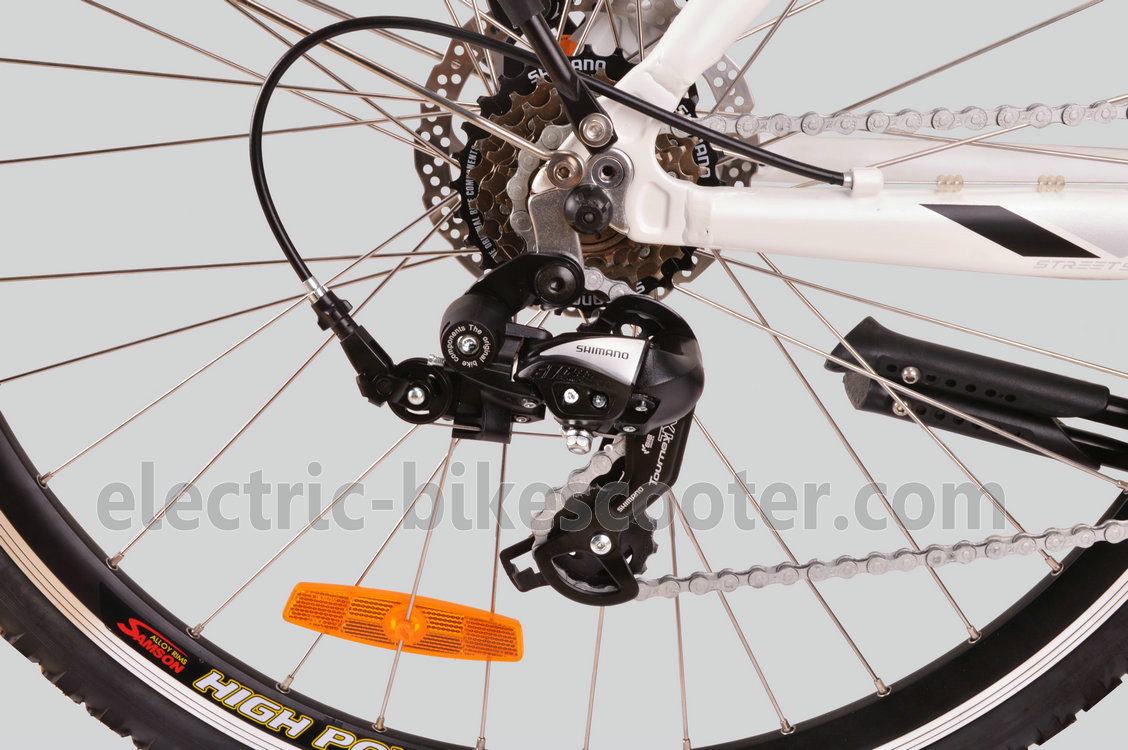 7 Speed Mid Motor Electric Bike , Mid Drive Motor Electric Bike 700C MTB Tire