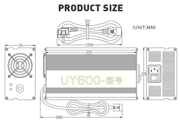 Power 84V 5A Charger 600W Electric Vehicle Lithium Battery Charger