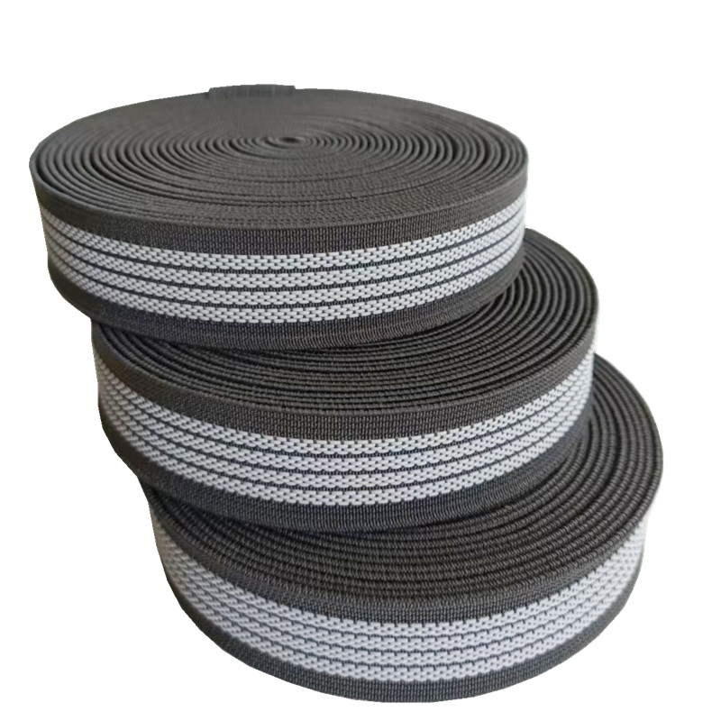 Polyester 25mm Anti Slip Webbing 50m Roll Couch Elastic Webbing