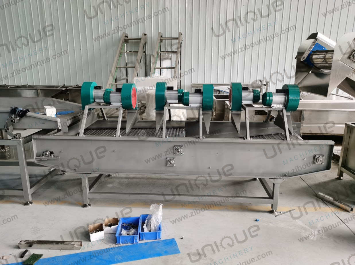 Hot Air Roller Belt Mesh Conveyor High Pressure Fans Air Dryer for Fruit and Vegetable