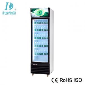 China Upright Commercial Cold Drink Beverage Cooler For Retail Store With Glass Door on sale