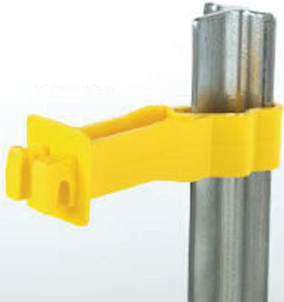 CTN 5mm Wire T Post Electric Fence Insulators For Electric Fencing System With Yellow Color