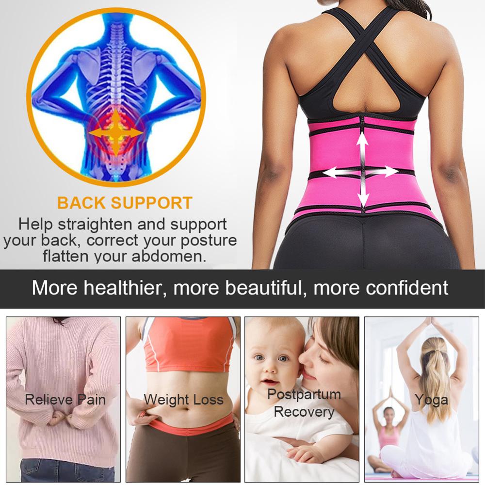 Regular Size Neoprene Waist Trainer Belt for Effective Fat Burning and Firm Control