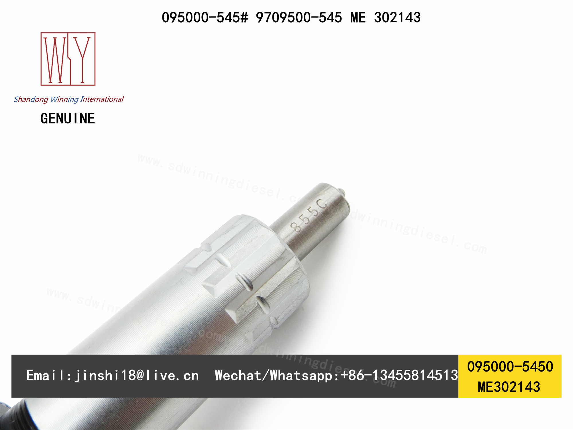 DENSO GENUINE AND NEW DIESEL COMMON RAIL FUEL INJECTOR 095000-5450 095000-5452, ME302143, ME 302143, 0950005450