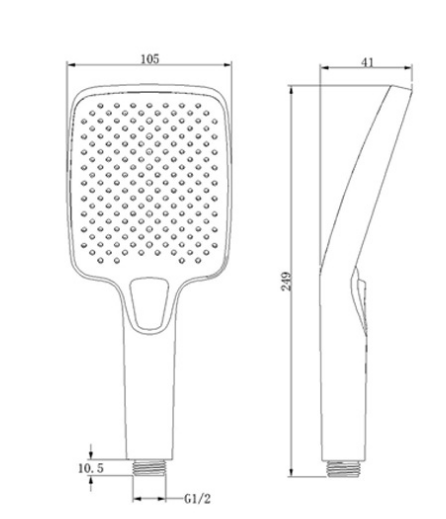 Three Mode Hot And Cold Shower Faucet Set In Chrome Finish