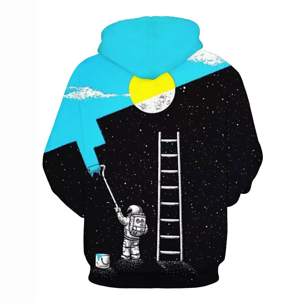 Personalized Logo Full Sublimation Hoodies Cotton Polyester Hoodie Couple Clothes