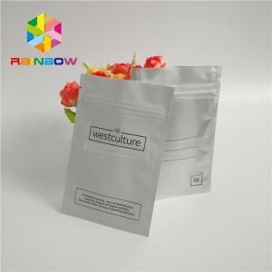 Cosmetic Cream Oil Zip Seal Bags , Customized Printing Aluminium Foil Pouch