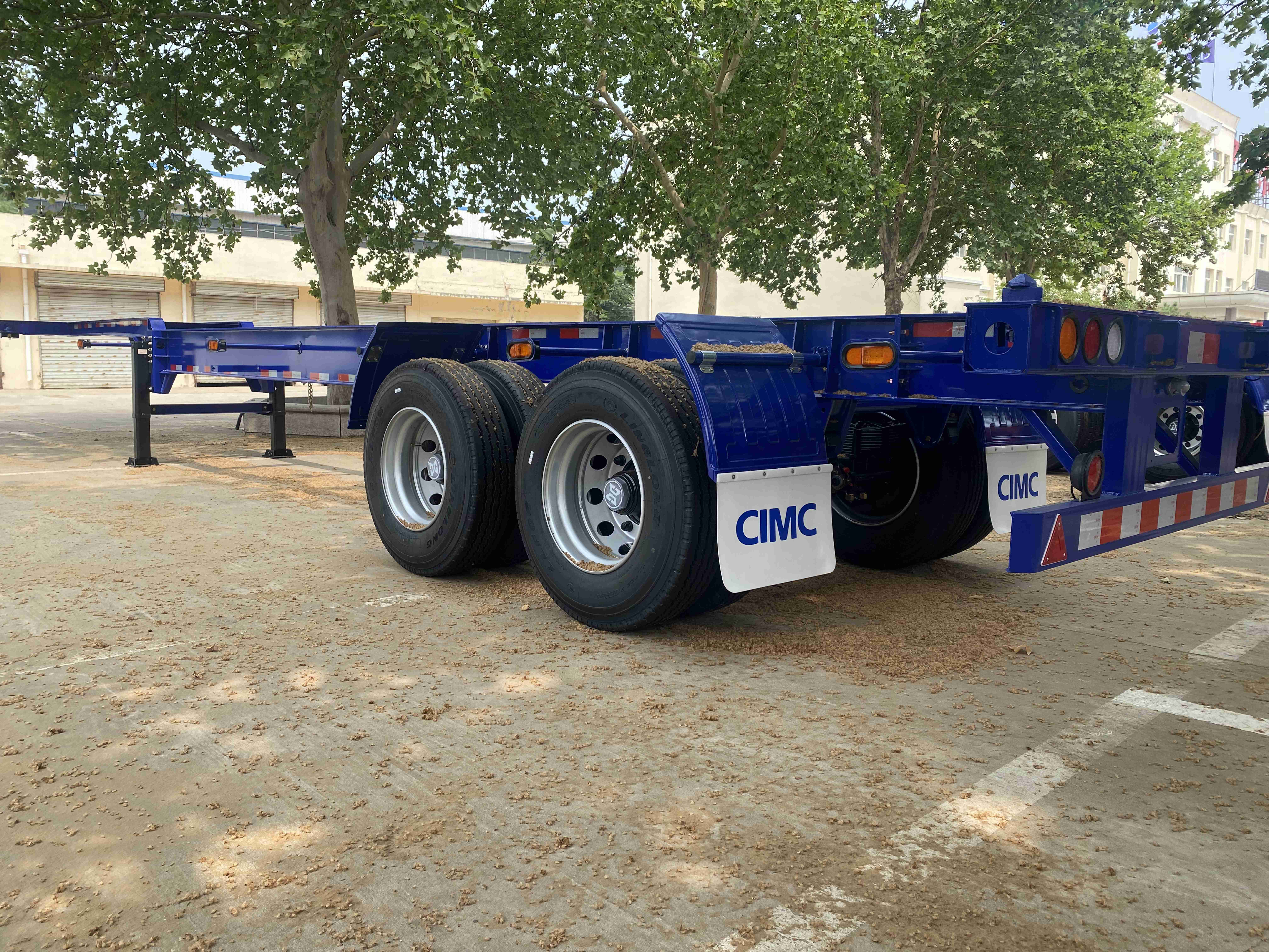 CIMC Steel 3-Axle Container Transport Semi-Trailer with Mechanical or Air Suspension