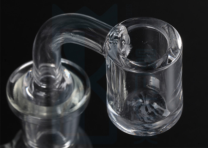 Transparent Quartz Glassware , Fused Silica Quartz Banger High Purity Clear