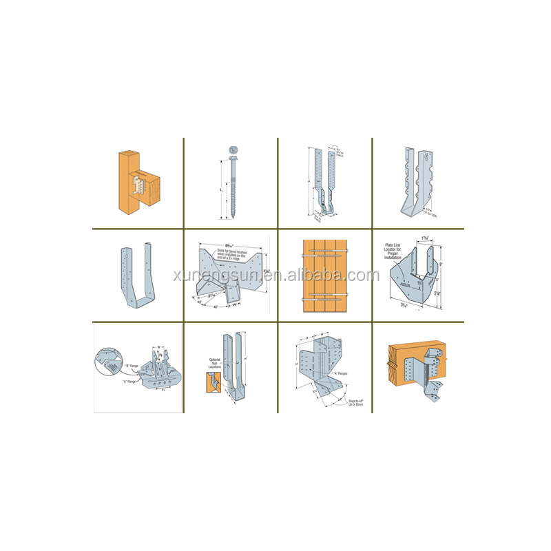 Custom Length U-Shape Galvanized Joist Hanger Top Choice for Wood Building Connectors
