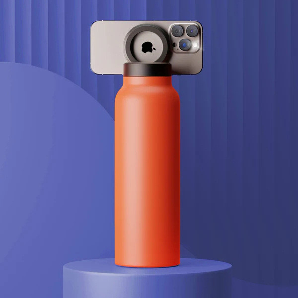 304 stainless steel insulated cup magnetic mobile phone holder insulated cup car mounted insulated cold water kettle