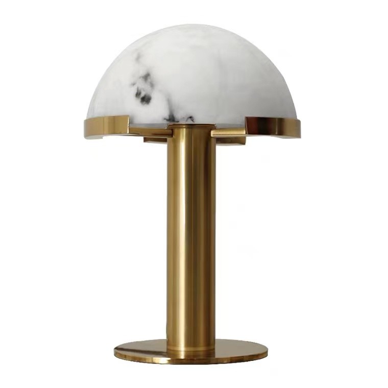 Mushroom Marble Shade LED Brass Sconce unique table lamps