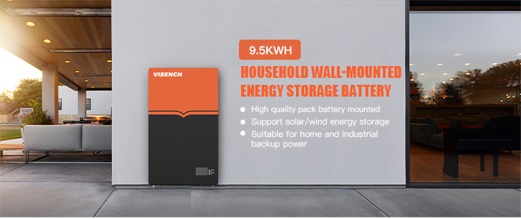 51.2V Wall Mounted 9.5Kwh 48V Lifepo4 200Ah Lithium Ion Battery For Solar System Energy Storage