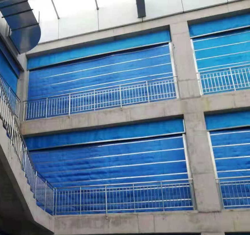 Factory Fireproof PVC Rolling Shutter Door 4.8m/Min 490PA Fireproof Roller Shutters