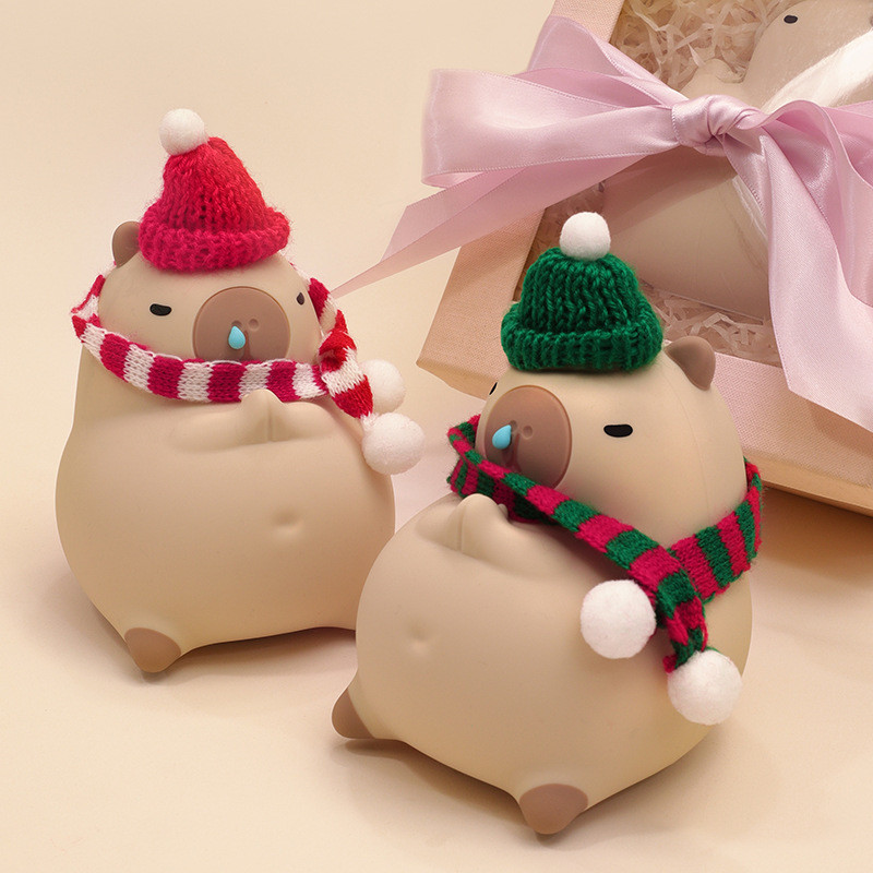 Capybara Night Light For Kids 16 Color Changing Kids Night Light For Kids Room Portable Battery Baby Feeding Night Light