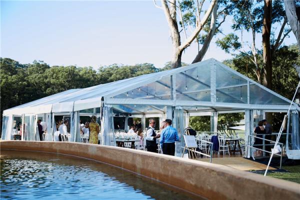 Romantic Wedding Event Transparent Roof Tent Structure Big Wedding Marquee For