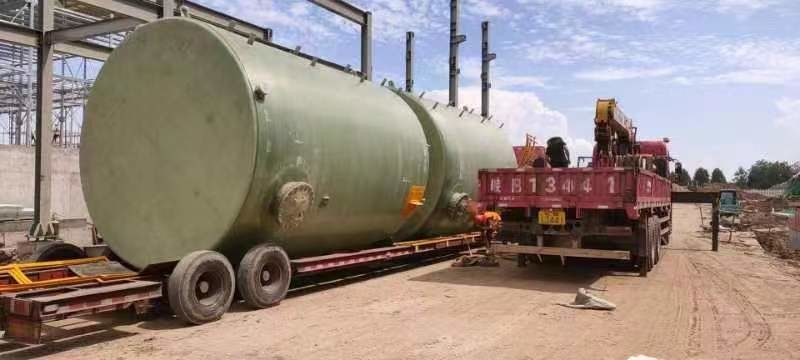 Alkali Resistant FRP / GRP Storage Tank For Sewage Treatment