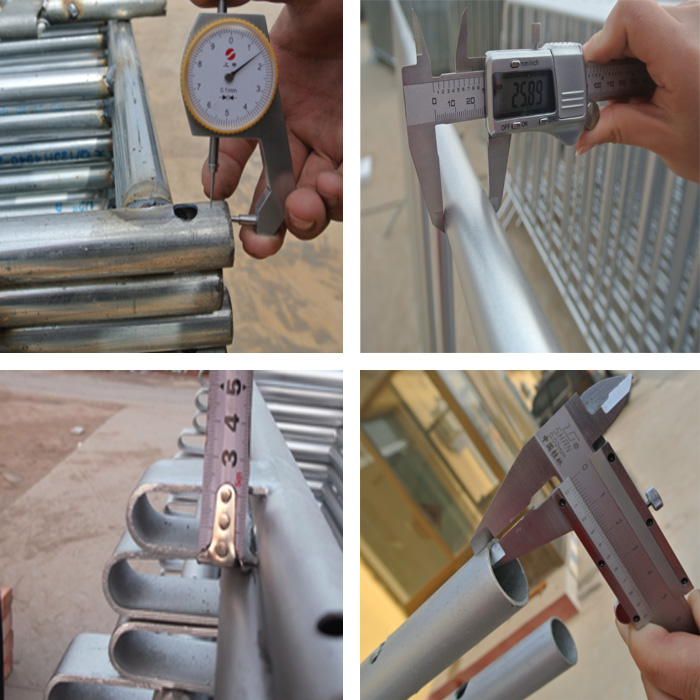 Hot dipped Galvanized In Zinc Spa Crowd Control Barrier